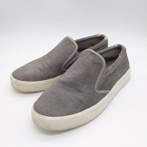 Vince Gray Calf Hair Slip On Sneakers Size 9